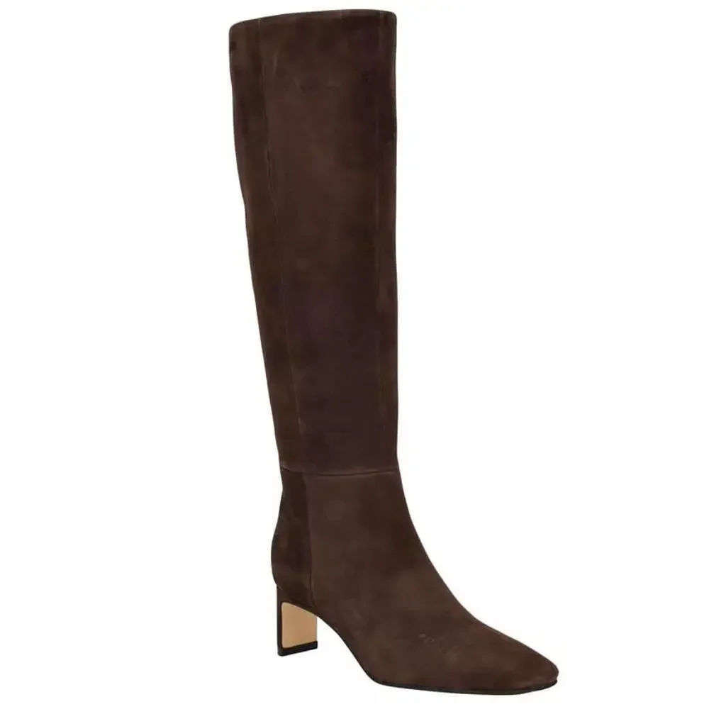 Calvin Klein Women's Caterine Brown Suede Boots Size 8 MSRP $239